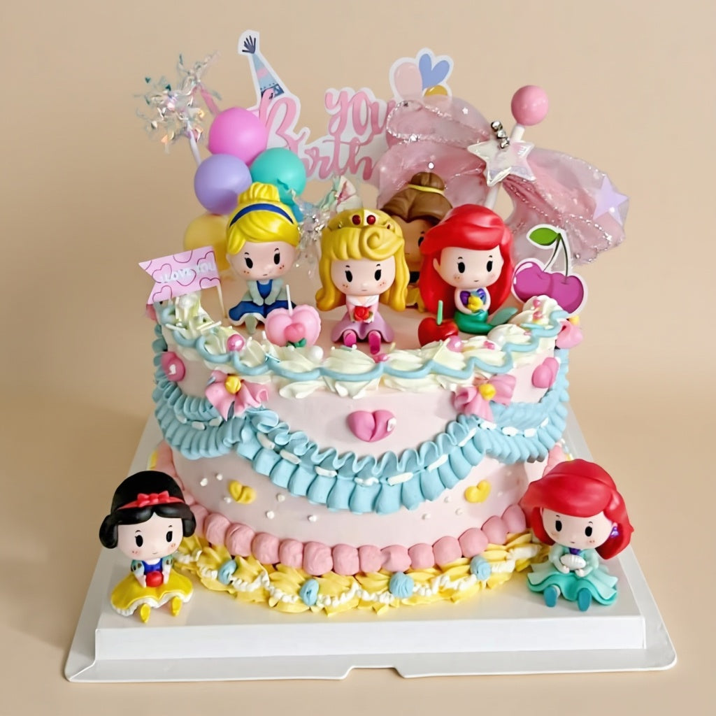 Cute Chibi Princess Birthday Cake | Pastry by Good Day Bakery Singapore (1pc)