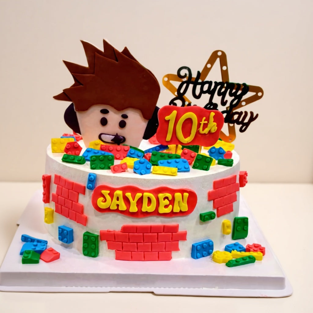 LEGO-Themed Birthday Cake | Pastry by Good Day Bakery Singapore (1pc)