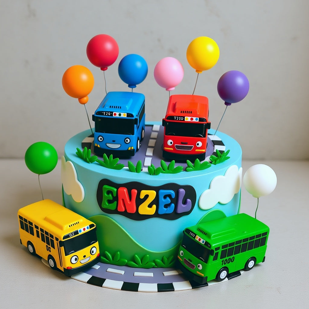 BabyBus School Bus Birthday Cake | Pastry by Good Day Bakery Singapore (1pc)