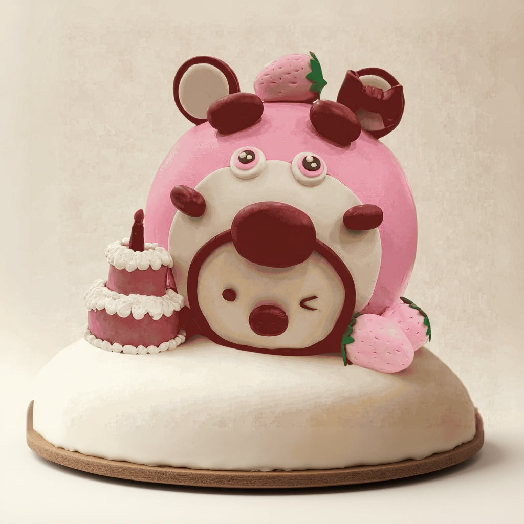 Winkie Strawberry Bear Cake | Pastry by Good Day Bakery Singapore (1pc)