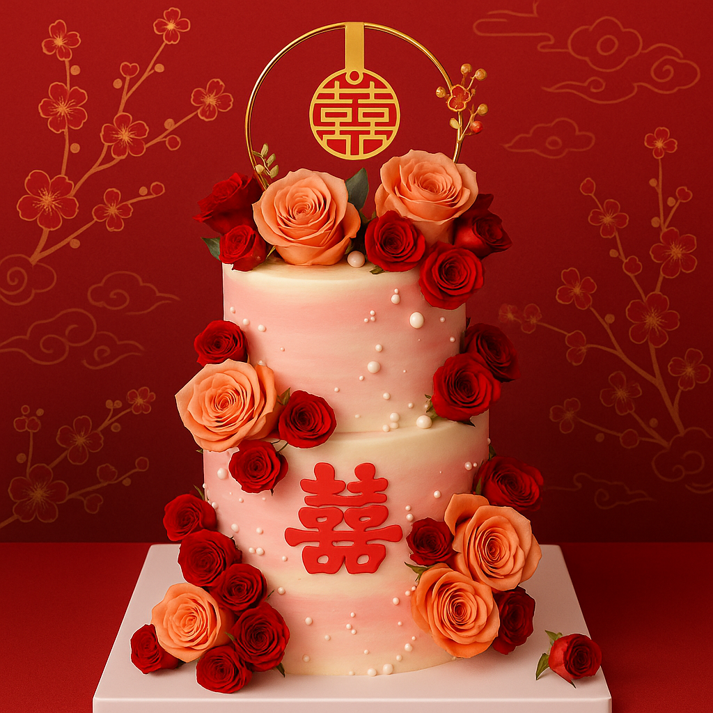 Luxurious Wedding Cake | Pastry by Good Day Bakery Singapore (1pc)
