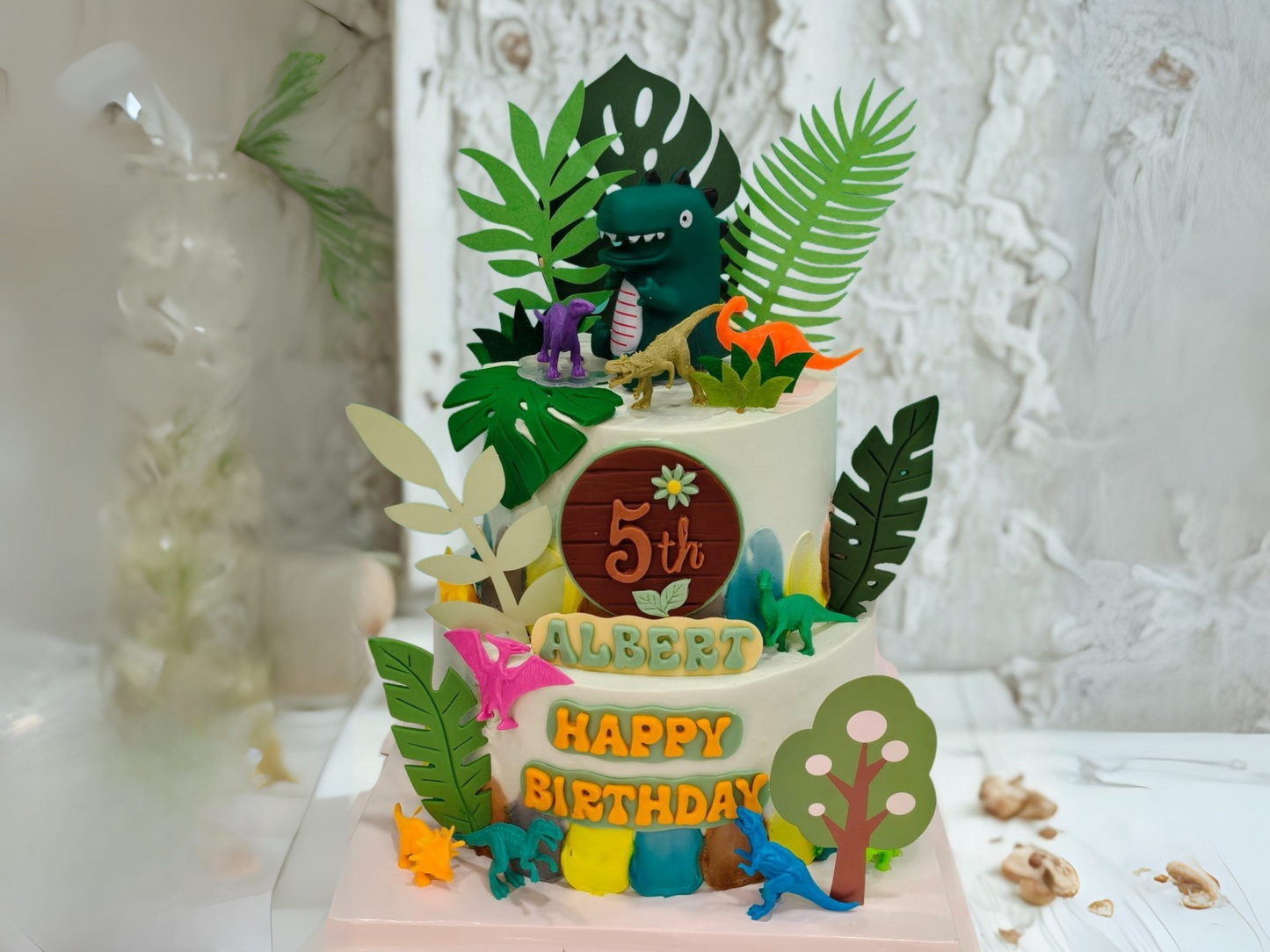Dino Jungle Adventure Cake | Pastry by Good Day Bakery Singapore (1pc)