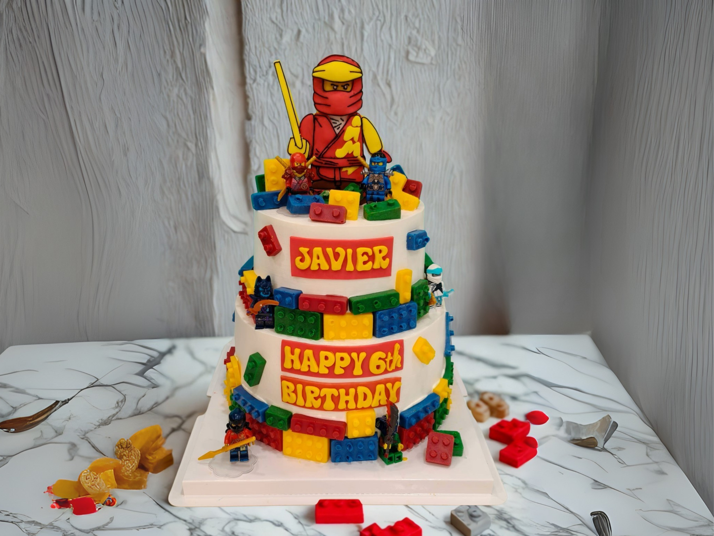 Ninja Brick Battle Cake | Pastry by Good Day Bakery Singapore (1pc)