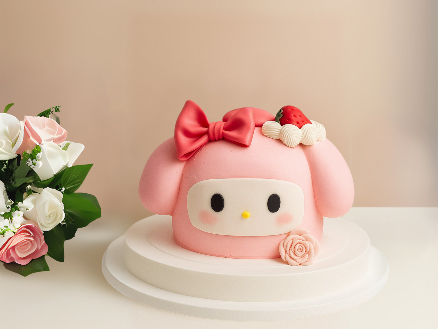 Pink Berry Bunny – Character Cake | Pastry by Good Day Bakery Singapore (1pc)