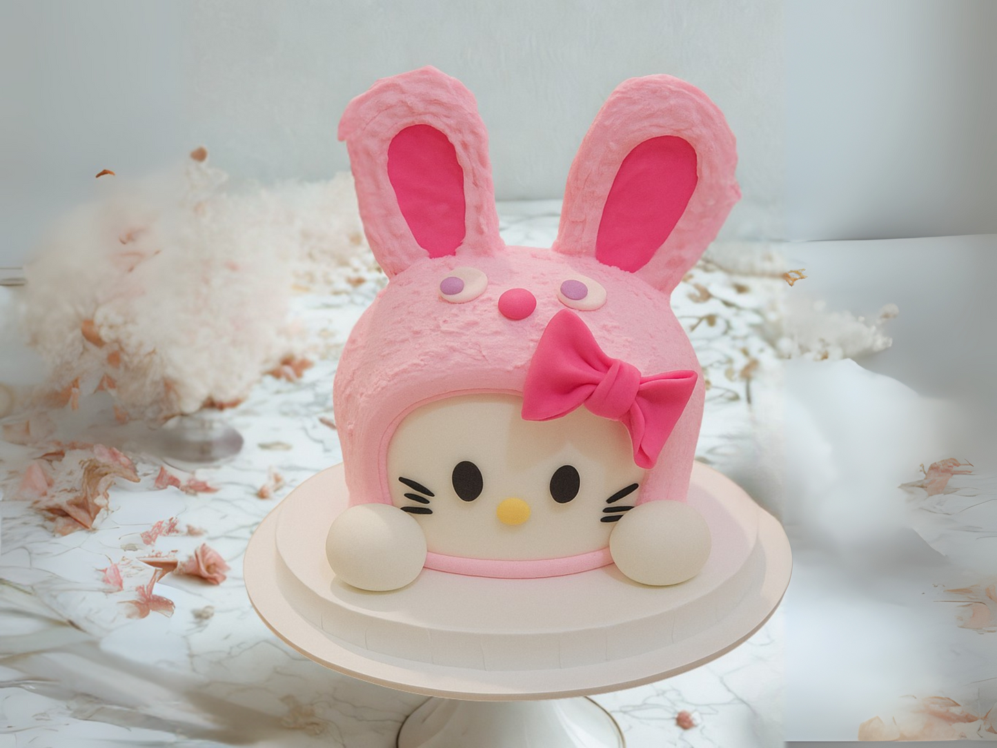 Pink Bunny Celebration Cake | Pastry by Good Day Bakery Singapore (1pc)