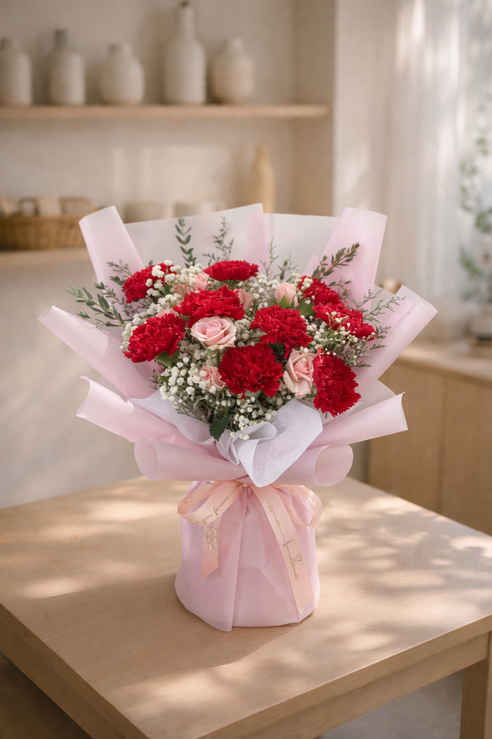 Pink and Red Cherish Bouquet | GOOD DAY