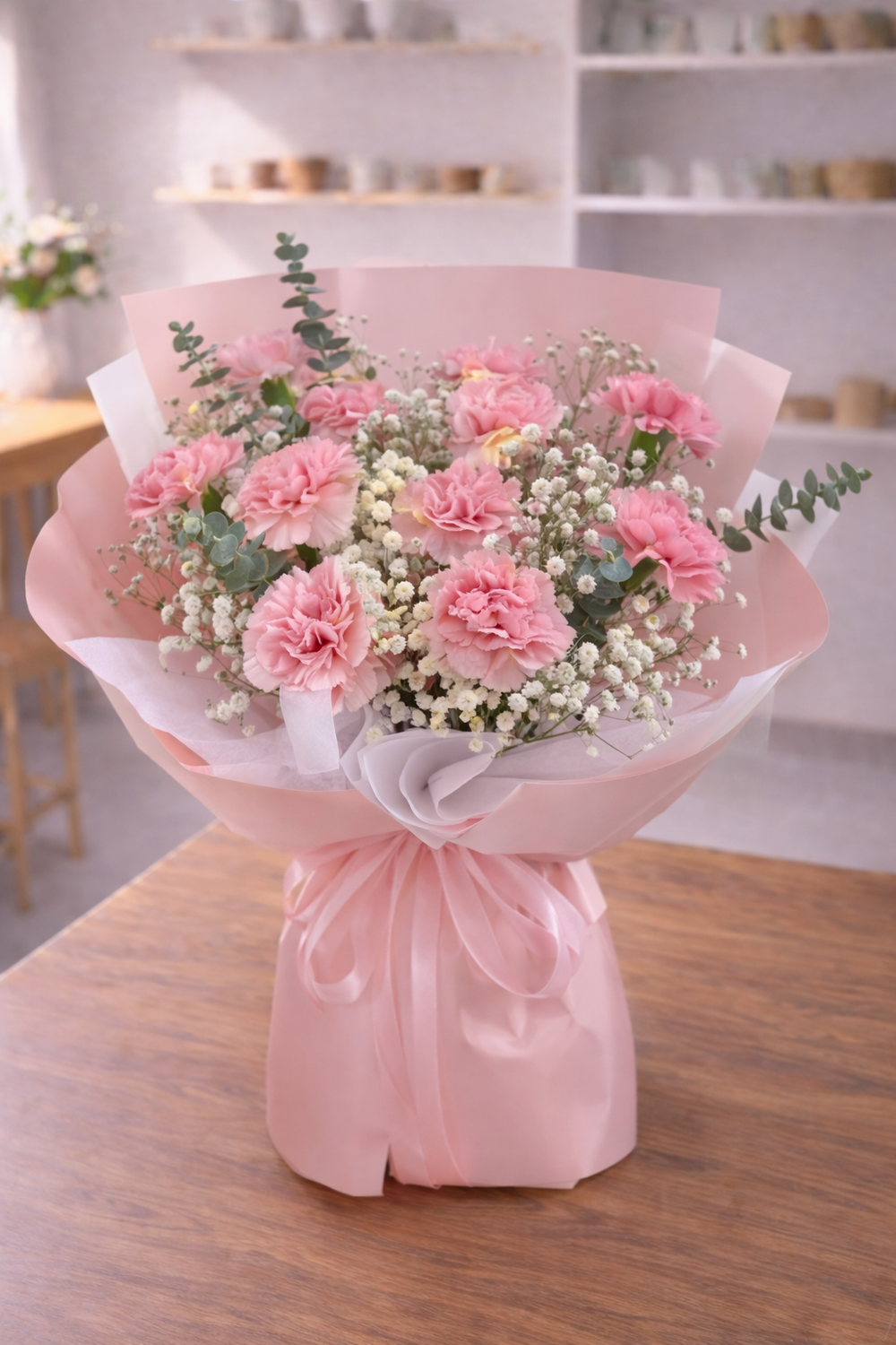 Pink Carnation Keepsake - 11 Carnations + Filler Flowers | GOOD DAY