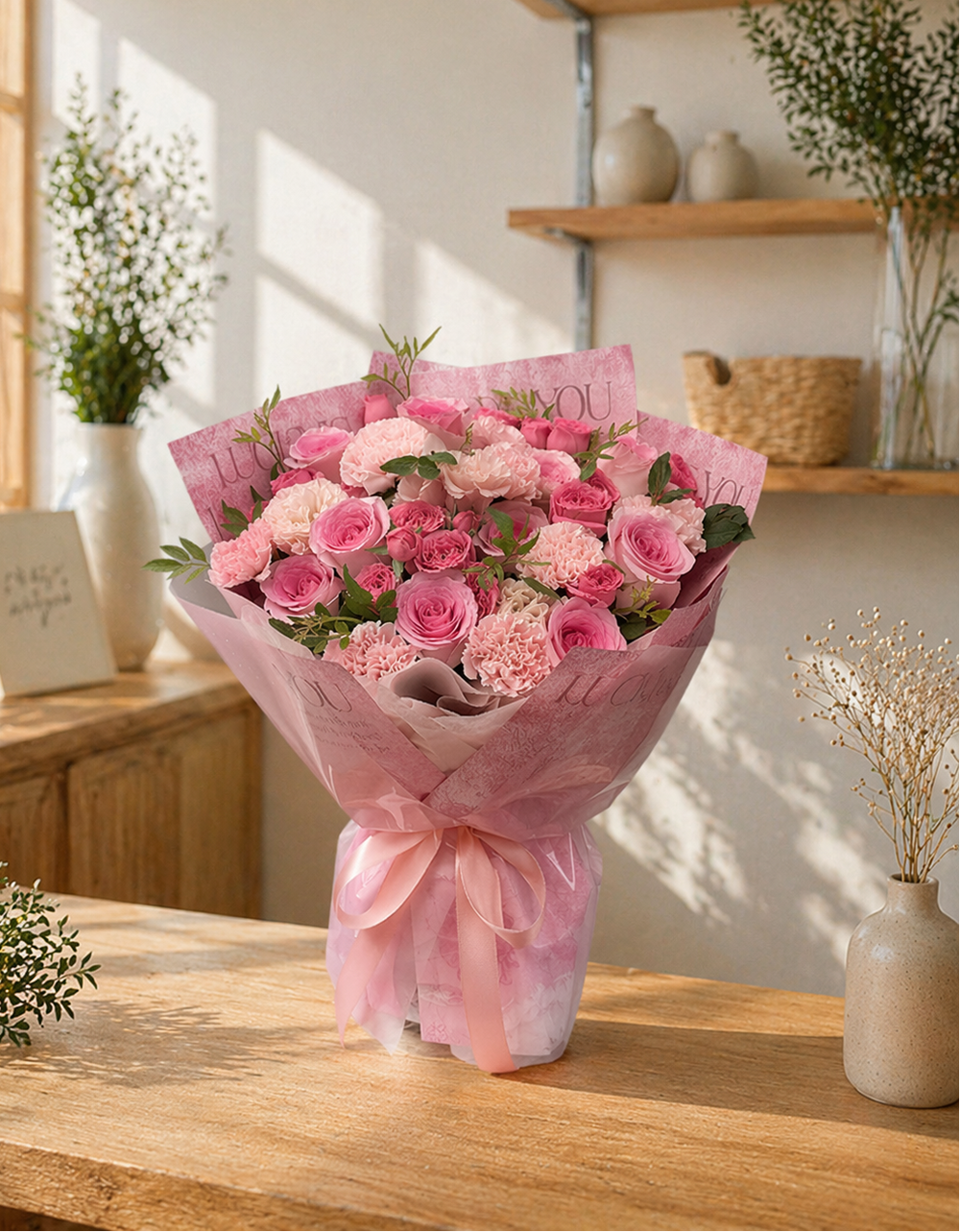 Pink Duet - 18 Mixed Main Stems + Filler Flowers | GOOD DAY