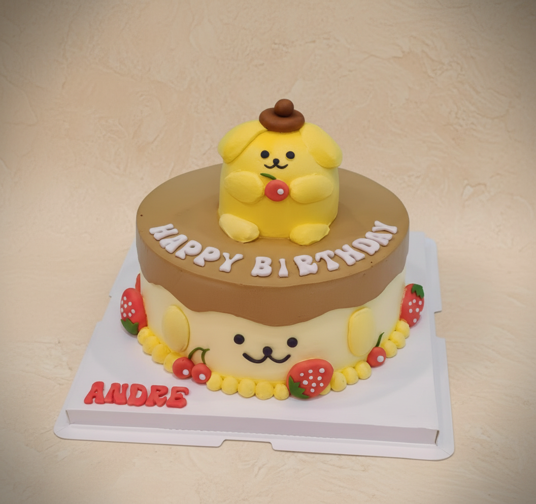 Pudding Puppy Birthday Cake