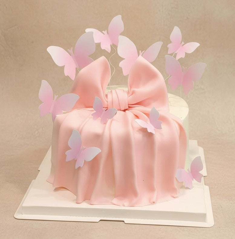 Blushing Butterfly Dream Cake