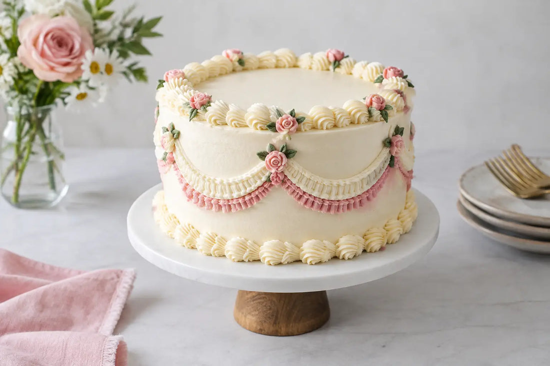 Why the Vintage Piping Cake Trend Feels New