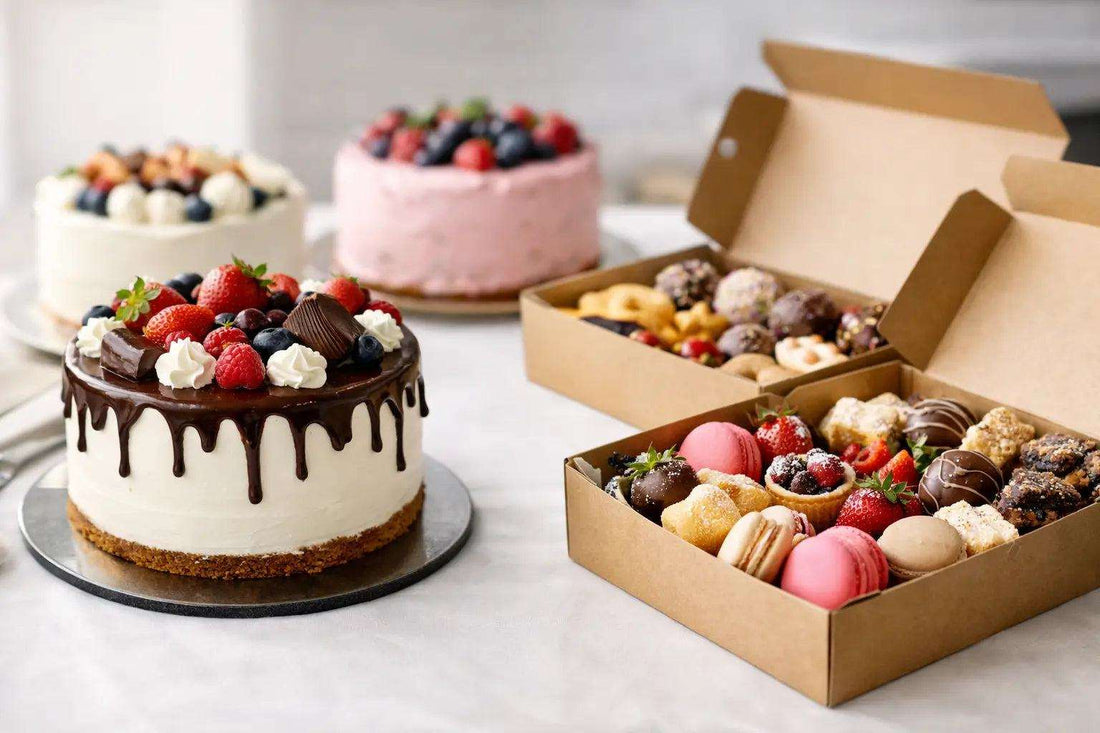 Comparison of cakes and dessert boxes for ordering