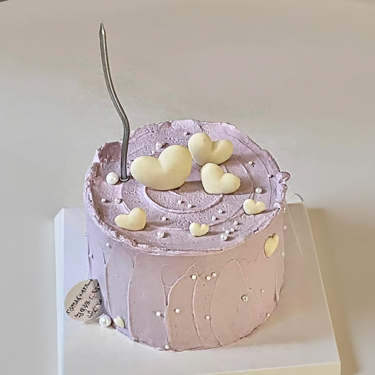 Lilac Heart Cloud Cake | Pastry by Good Day Bakery Singapore (1 pcs)