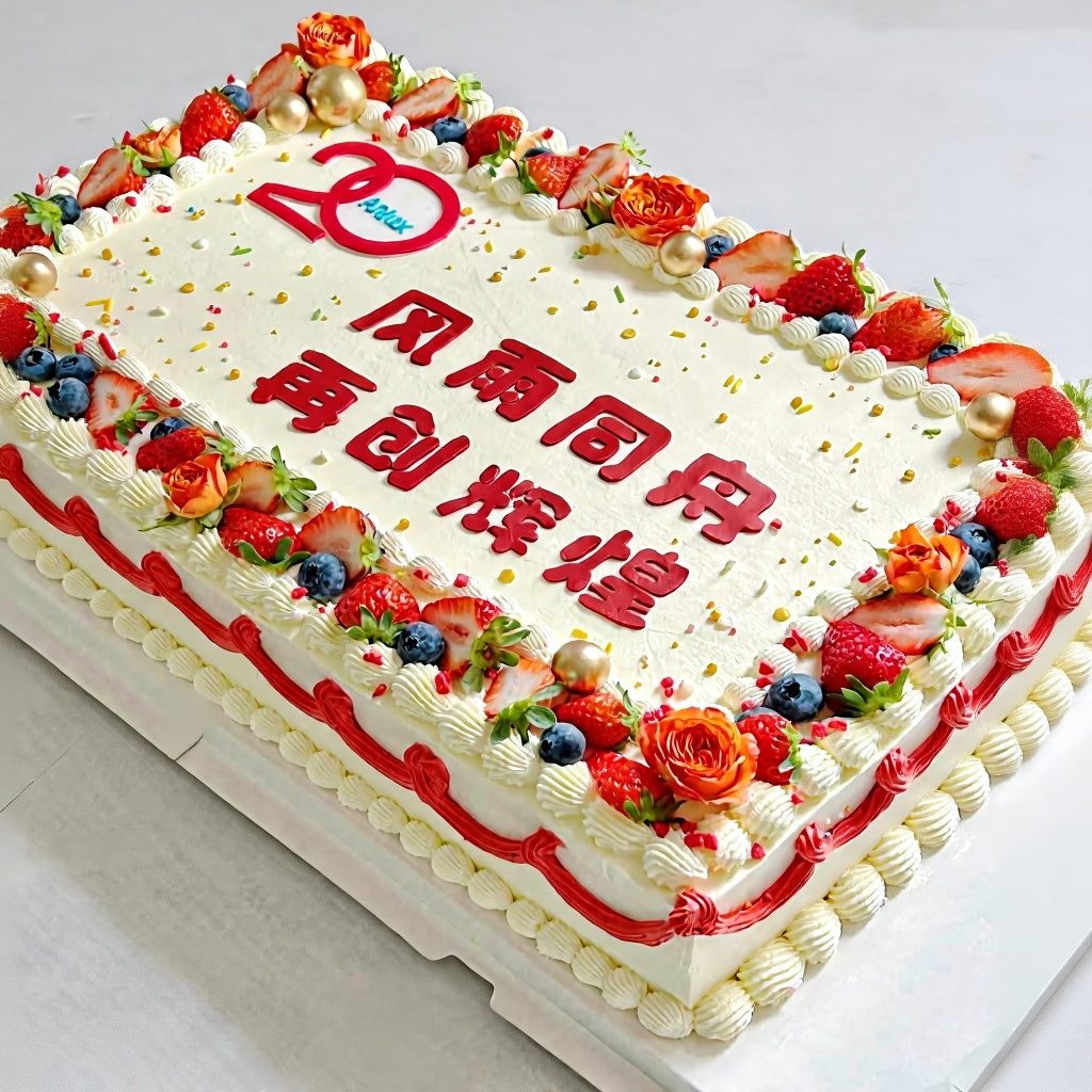 Anniversary Celebration Cake – Customizable Milestone Cake for Love & Legacy | Pastry by Good Day Bakery Singapore (1pc)