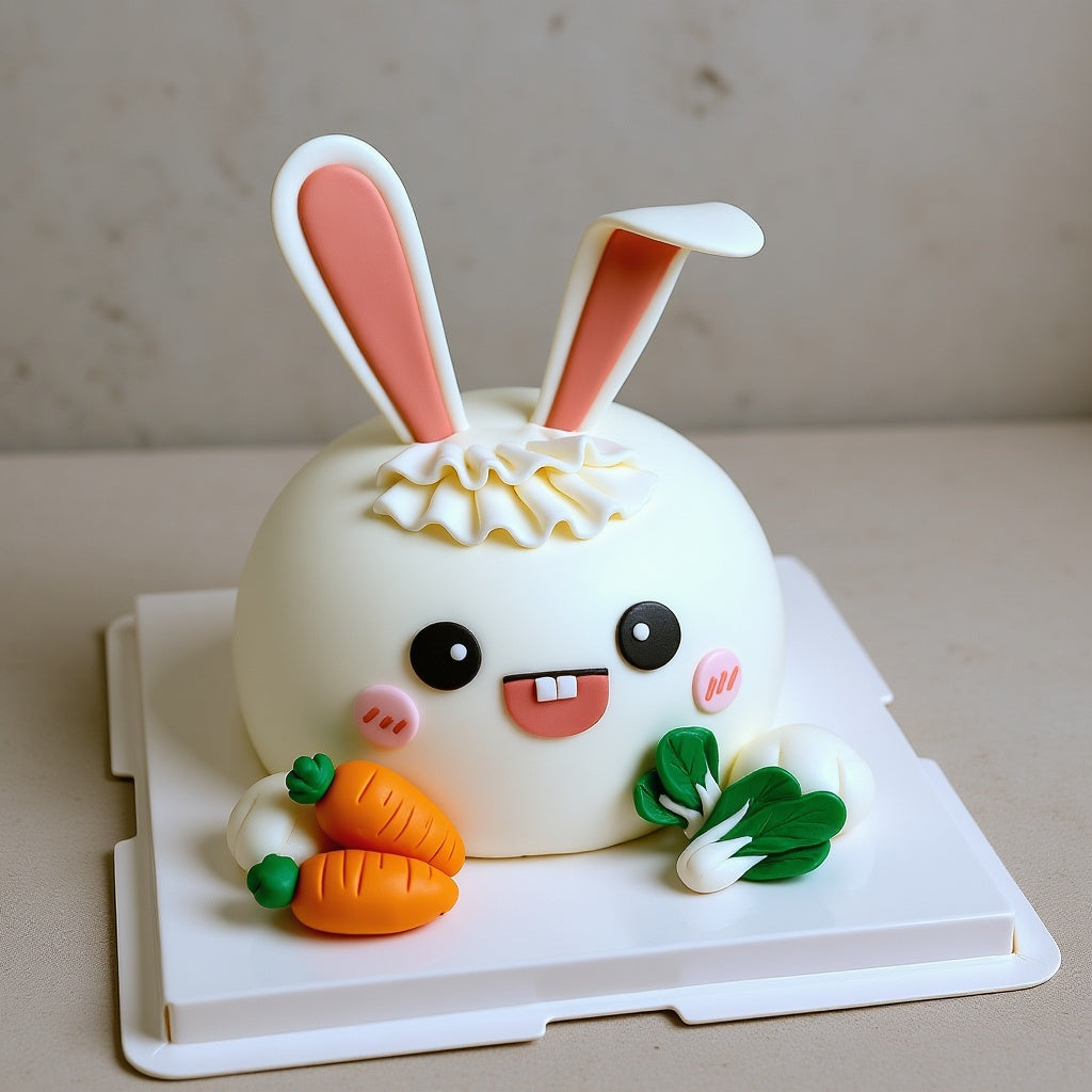 Bunny Baby Birthday Cake – Adorable First Birthday & Baby Shower Cake | Pastry by Good Day Bakery Singapore (1pc)