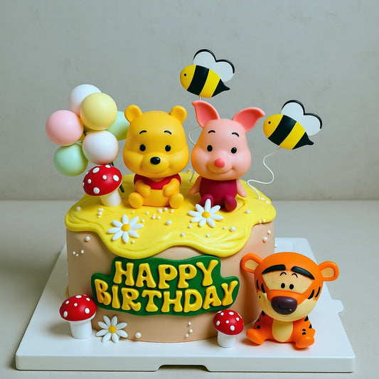 Viral Bear-Pig-Tiger “Cub Cake” – Internet-Famous Animal Mashup Birthday Cake | Pastry by Good Day Bakery Singapore (1pc)