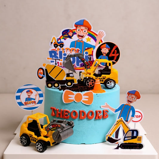 Blippi Themed Birthday Cake | Pastry by Good Day Bakery Singapore (1pc)