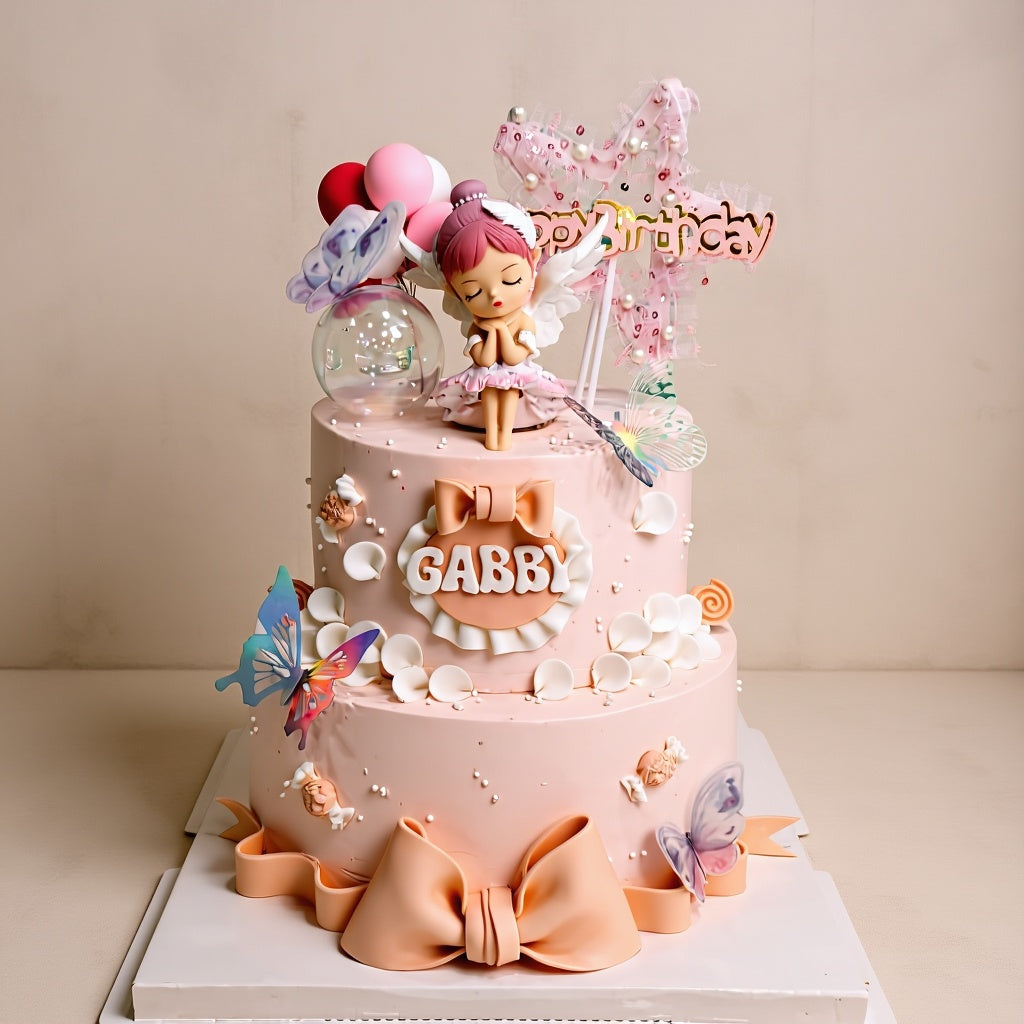 Angel Wings Balla Princess – Enchanting Fairy Tale Birthday Cake | Pastry by Good Day Bakery Singapore (1pc)