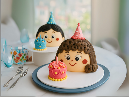 Birthday Duo Cake – Little Joy or Happy Joon | Pastry by Good Day Bakery Singapore (1pc)