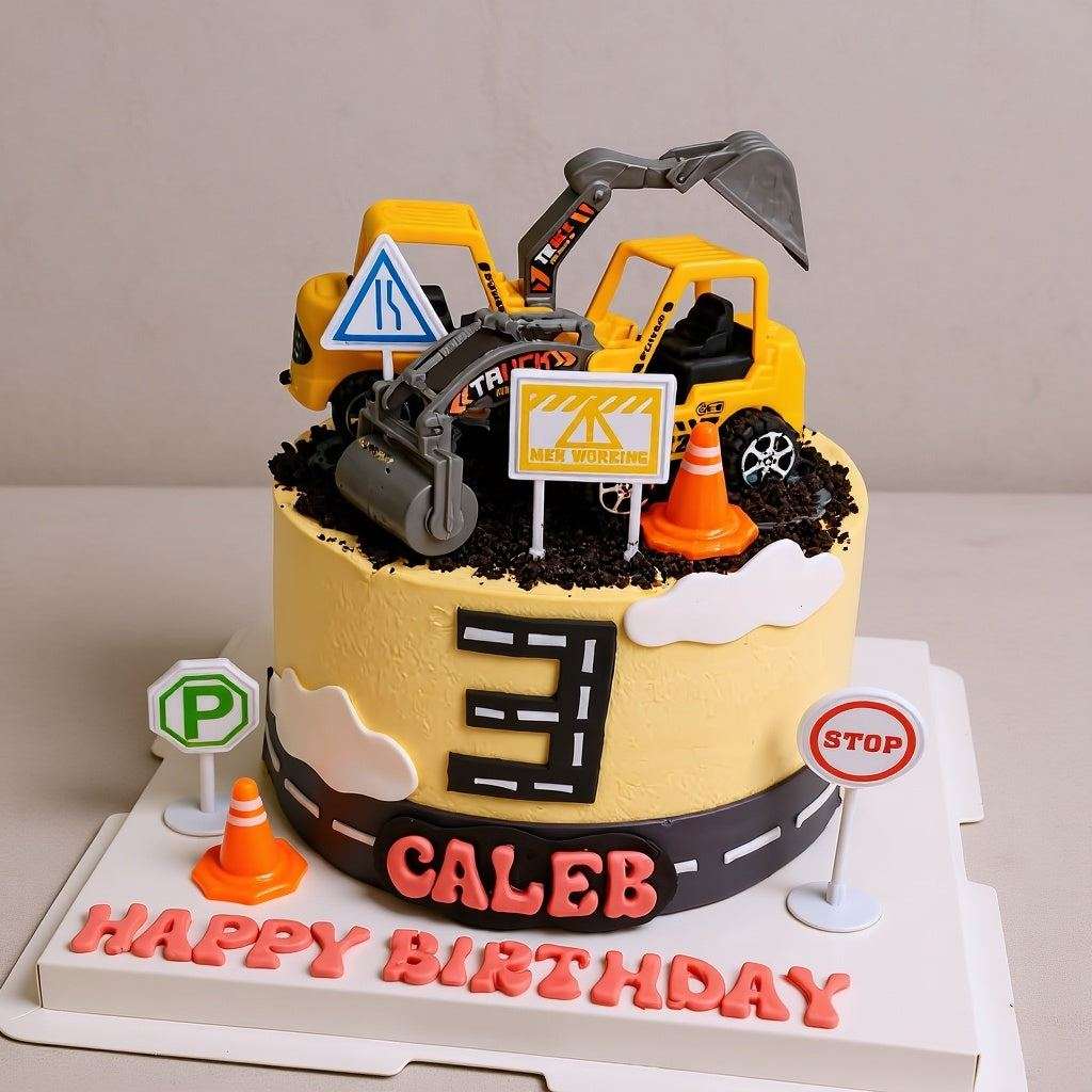 Digger & Construction Cake
