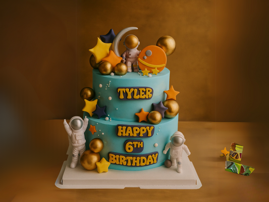 Galaxy Explorer – Space Birthday Cake | Pastry by Good Day Bakery Singapore (1pc)