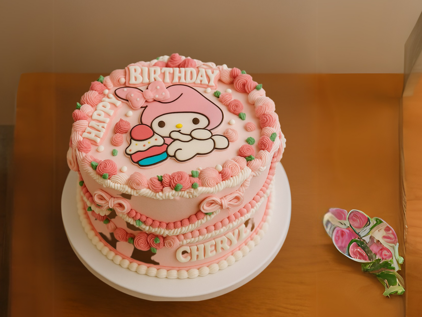 Pink Melody Birthday Cake – Birthday Edition | Pastry by Good Day Bakery Singapore (1pc)