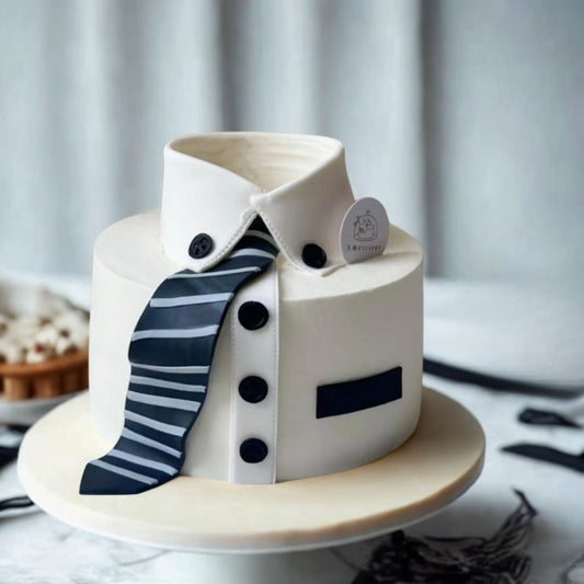 Dapper Shirt & Tie Cake – A Toast to the Gentlemen | Pastry by Good Day Bakery Singapore (1pc)