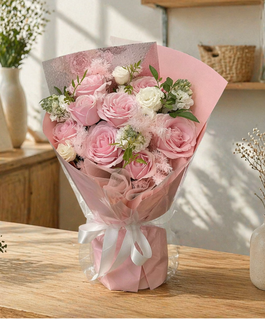 Pink Tenderness - 11 Roses + Filler Flowers | GOOD DAY