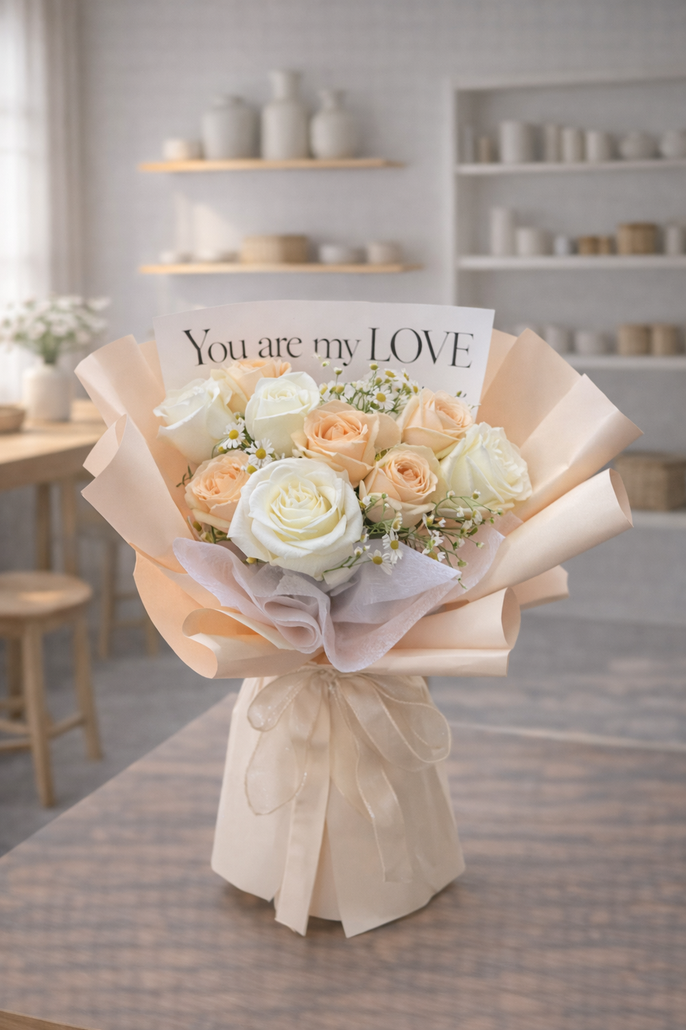 Peach Embrace - 19 Roses | GOOD DAY