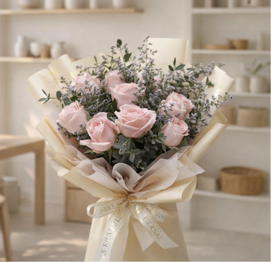 Blush Garden - 9 Roses | GOOD DAY