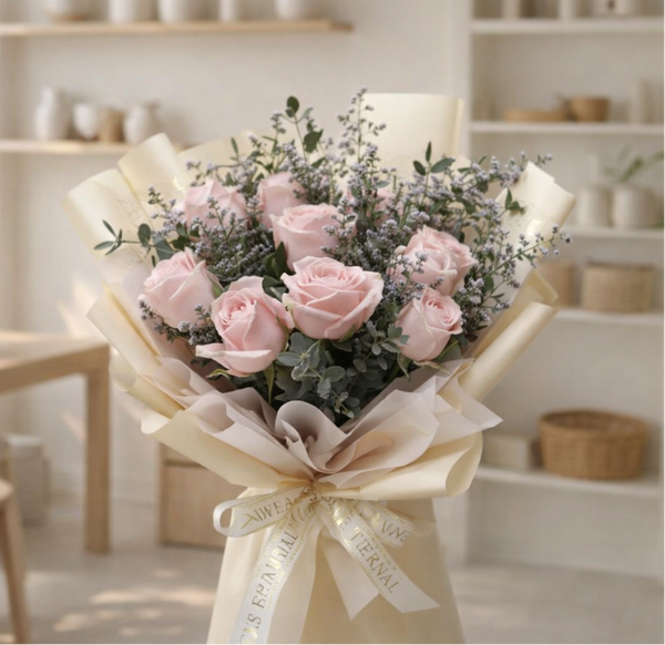 Blush Garden - 9 Roses | GOOD DAY